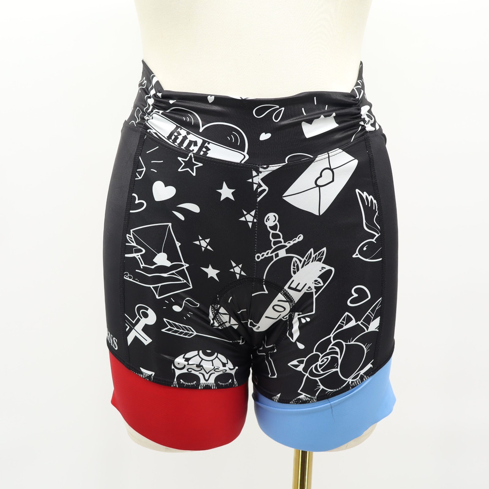 Betty Design The 2016 Tattoo Collection Cycling Padded Shorts Sz M